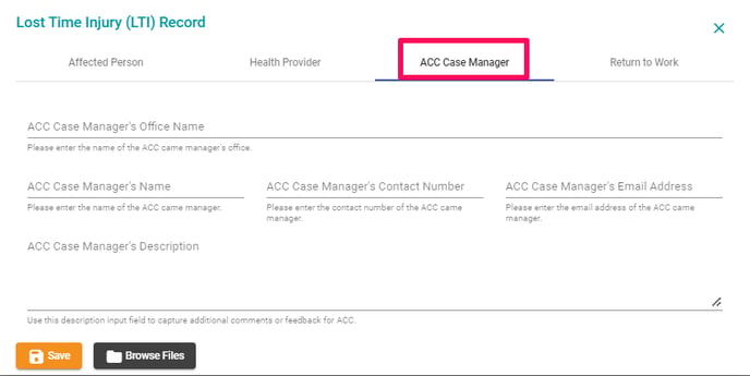 ACC Case Manager