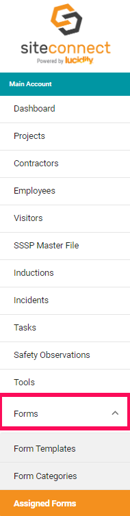 Assigned forms side menu-1
