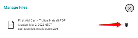 Bin icon documents