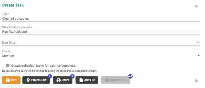 Create Task