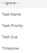 Field options