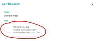Files in Files header