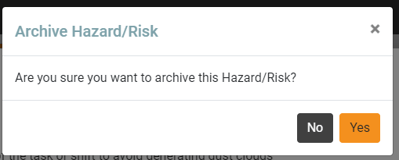 Archive Hazard and Risk