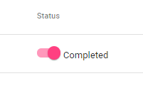 Comleted status