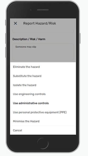 Control options