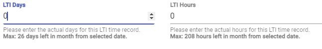 LTI Days and Hours