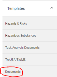 Templates to documents