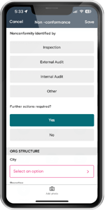 NON CONFORMANCE MOBILE