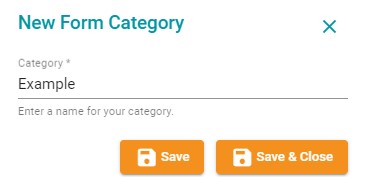 New Form Category