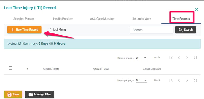 New Time Record