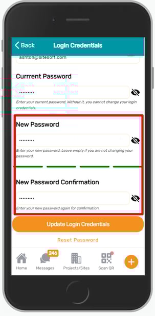 New passwords