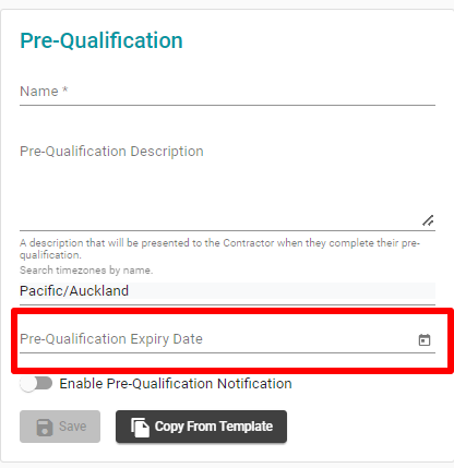 Pre qual expiry date