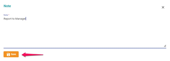 Save Task note