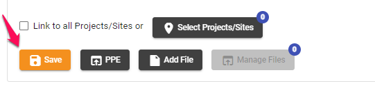 Save button
