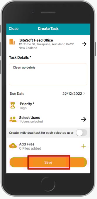 Save tasks