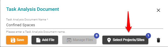 Select projects TA docs