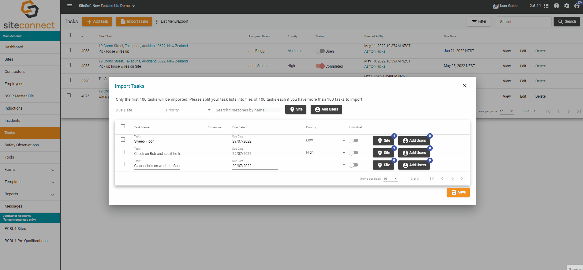Selecting Users