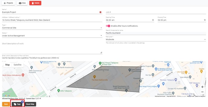 Tags editor