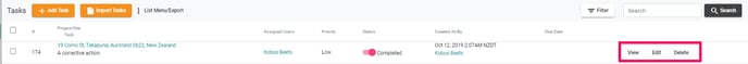 Task options
