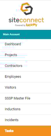 Tasks SiteConnect