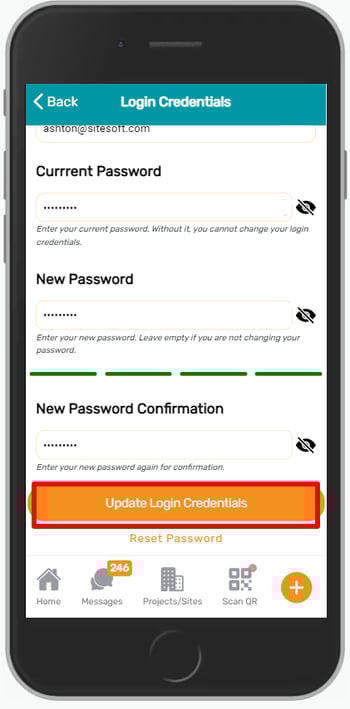 Update login